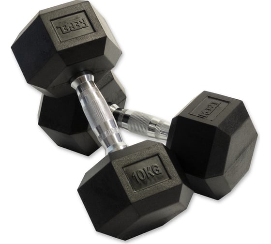 Набор гексагональных гантелей Rebel RGHEX-110 SET, 10 пар, от 1 до 10 кг RGHEX-110 (SET)