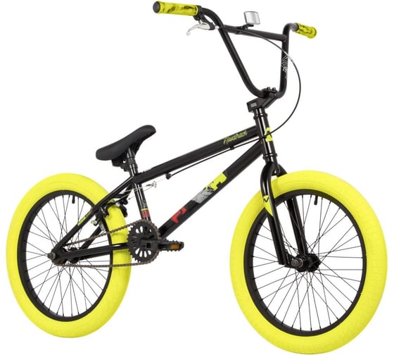 Велосипед NOVATRACK BMX WOLF 20", черный, сталь, рама 20'', U-brake 20BMX.WOLF.BK4