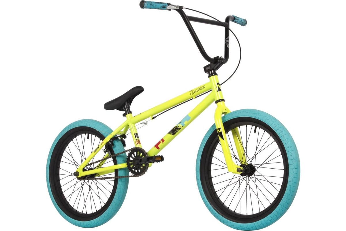 Велосипед NOVATRACK BMX WOLF 20", зеленый, сталь, рама 20'', U-brake ...