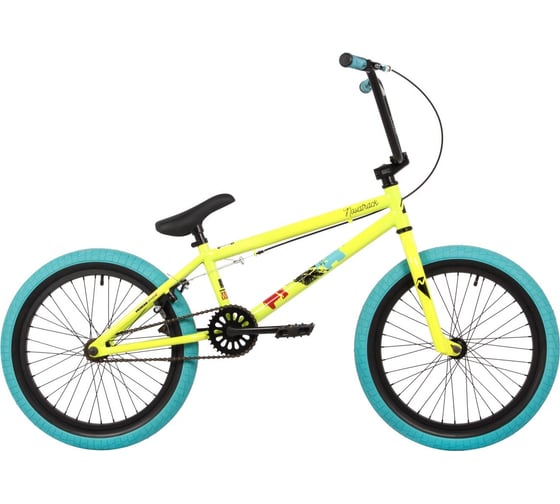 Велосипед NOVATRACK BMX WOLF 20", зеленый, сталь, рама 20'', U-brake 20BMX.WOLF.GN4