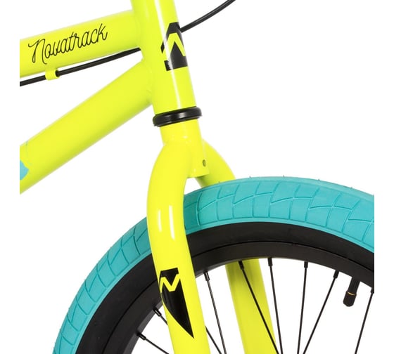 Велосипед NOVATRACK BMX WOLF 20", зеленый, сталь, рама 20'', U-brake 20BMX.WOLF.GN4