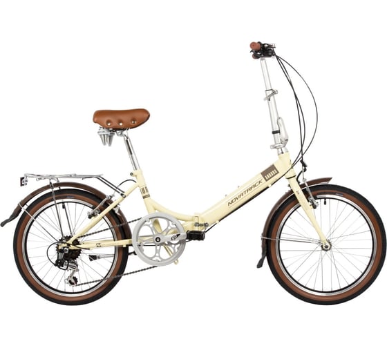 Складной велосипед NOVATRACK AURORA 20" бежевый, Shimano 6 speed, TY21/TS38/SG-6SI 20FAURORA6S.BG4
