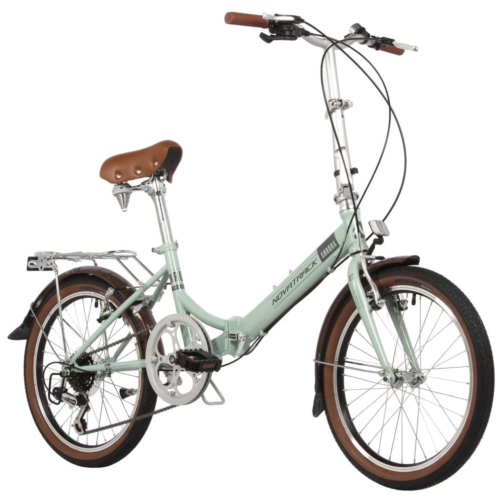 Складной велосипед NOVATRACK AURORA 20" коричневый, Shimano 6 speed ...