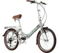 Складной велосипед NOVATRACK AURORA 20" коричневый, Shimano 6 speed, TY21/TS38/SG-6SI 20FAURORA6S.BL4