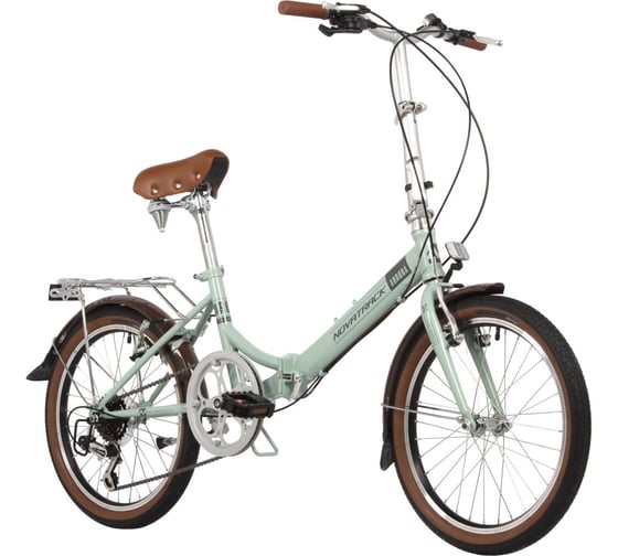 Складной велосипед NOVATRACK AURORA 20" коричневый, Shimano 6 speed, TY21/TS38/SG-6SI 20FAURORA6S.BL4 1