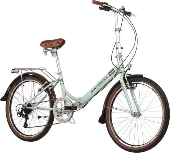 Складной велосипед NOVATRACK AURORA 24" светло-бирюзовый, Shimano 6 speed, TY21/TS38 24FAURORA6S.BL4 1