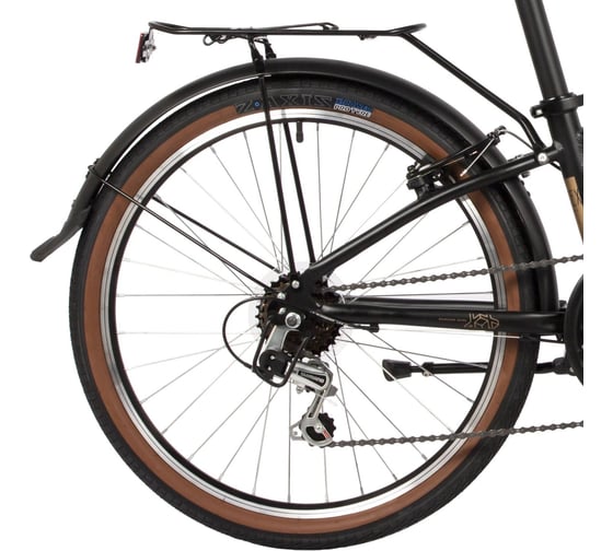 Велосипед складной NOVATRACK VORTEX 24", черный, складной, Shimano 6 speed, стальная вилка 24AFV.VORTEX.BK4