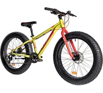 Велосипед NOVATRACK FATBIKE 24" SUV алюминиевая рама 13, зеленый, 7-скоростей, TY200/TS38, дисковые тормоза STG 24AHD.SUV.13GN4