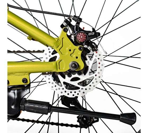 Велосипед NOVATRACK FATBIKE 24" SUV алюминиевая рама 13, зеленый, 7-скоростей, TY200/TS38, дисковые тормоза STG 24AHD.SUV.13GN4