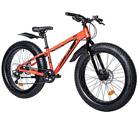 Велосипед NOVATRACK FATBIKE 24" SUV алюминиевая рама 13, 7-скоростей, TY200/TS38, дисковые тормоза STG 24AHD.SUV.13RD4 1