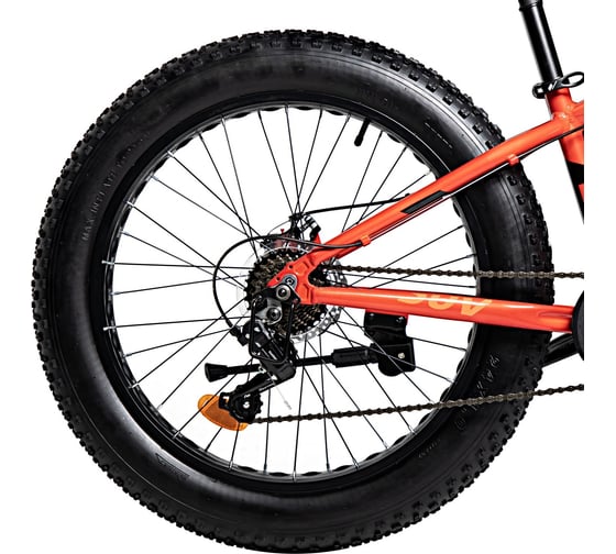 Велосипед NOVATRACK FATBIKE 24" SUV алюминиевая рама 13, 7-скоростей, TY200/TS38, дисковые тормоза STG 24AHD.SUV.13RD4
