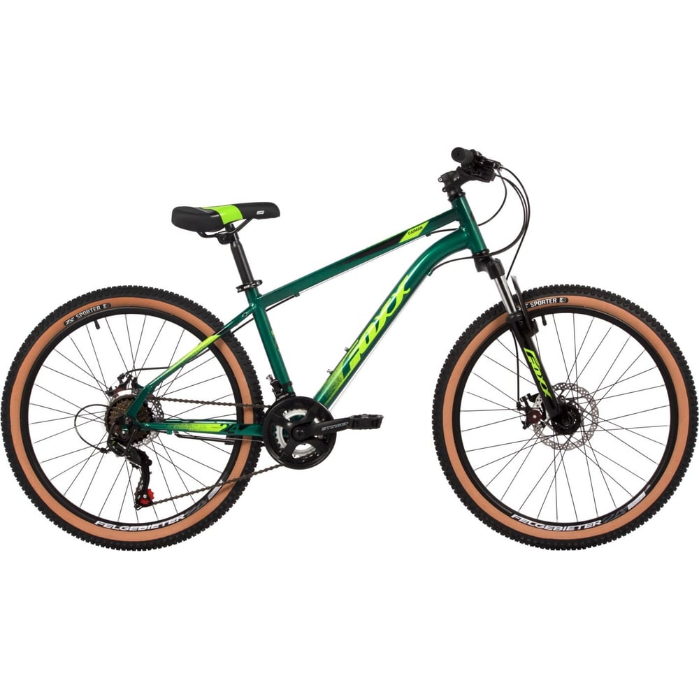 Велосипед FOXX CAIMAN 24", зеленый, сталь, размер 12" 24SHD.CAIMAN ...
