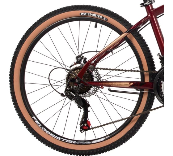 Велосипед FOXX CAIMAN 24", красный, сталь, размер 12" 24SHD.CAIMAN.12RD4