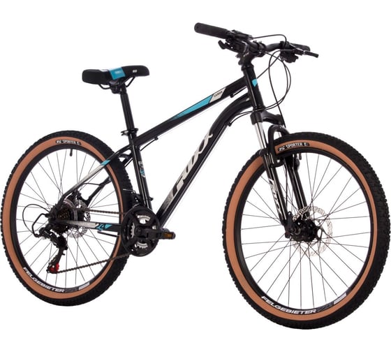 Велосипед FOXX CAIMAN 24", черный, сталь, размер 12" 24SHD.CAIMAN.12BK4
