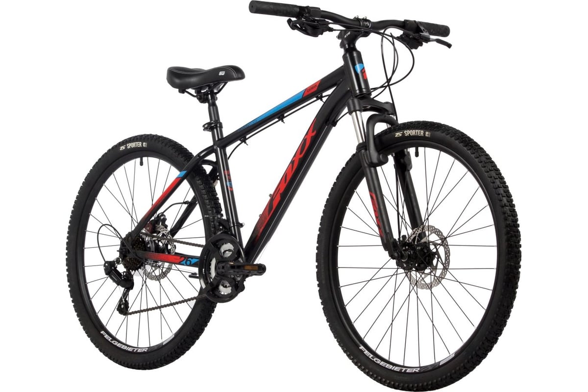 Велосипед FOXX CAIMAN 26", черный, сталь, размер 18" 26SHD.CAIMAN.18BK4 ...