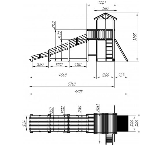 Детская площадка National Tree Company Спортивный городок 3 с горкой СГ3-Р919