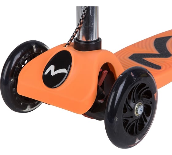 Самокат-кикборд NOVATRACK оранжевый 120B.RAINBOW.OR8