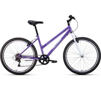 Велосипед горный ALTAIR MTB HT 26 low (26", 6 скоростей) 2022 г, фиолетовый/белый IBK22AL26126
