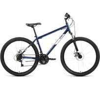 Велосипед горный ALTAIR MTB HT 27.5 2.0 D (27.5", 21 скорость) 2022 г, темно-синий/белый RBK22AL27149