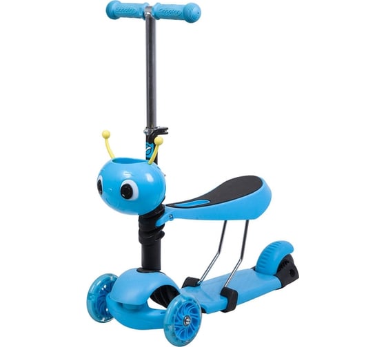 Самокат-кикборд NOVATRACK голубой 120S.DISCOKIDS.BL7 1