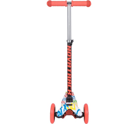 Самокат-кикборд NOVATRACK белый 120H.DISCOKIDS.WMC8