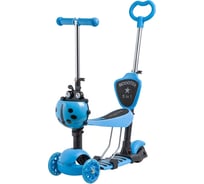Самокат-кикборд NOVATRACK голубой 120SB.DISCOKIDS.BL9