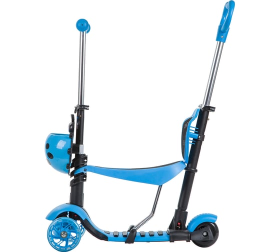 Самокат-кикборд NOVATRACK голубой 120SB.DISCOKIDS.BL9