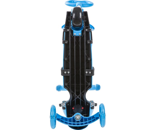 Самокат-кикборд NOVATRACK голубой 120SB.DISCOKIDS.BL9