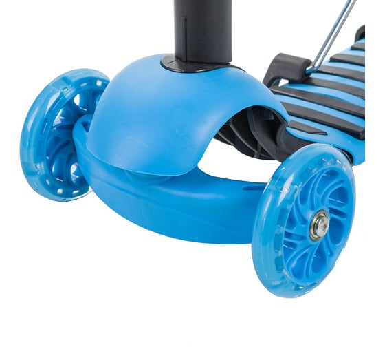 Самокат-кикборд NOVATRACK голубой 120SB.DISCOKIDS.BL9