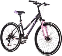 Велосипед FOXX LATINA 26", черный, сталь, размер 17" 26SHD.LATINA.17BK4