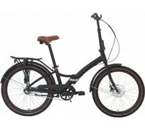 Велосипед FORWARD VALENCIA 24 X 24,рост 16, складной, 2019-2020, черный/золотой, RBKW0YN41008