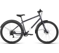 Велосипед горный FORWARD SPIKE 29 D, 8 скоростей, рост 18", 2023 г, серый/серебристый IB3F98135XGYXSR