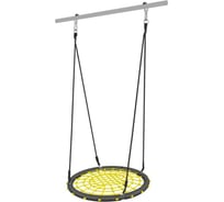 Качели ROMANA 1.Д-26.26 ГНЕЗДО плетёные, 80 см, черный, желтый СГ000005972