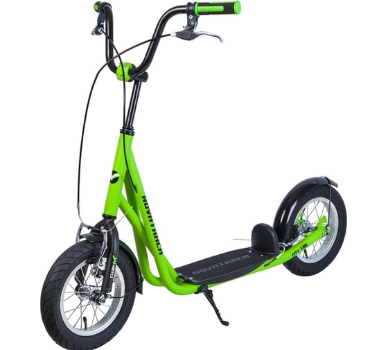 Внедорожный самокат NOVATRACK STAMP N1, зеленый 12STAMPN1.GGN8