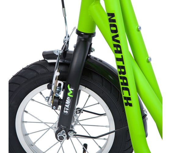 Внедорожный самокат NOVATRACK STAMP N1, зеленый 12STAMPN1.GGN8