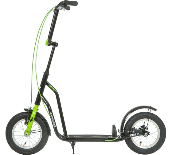 Внедорожный самокат NOVATRACK STAMP N1, черный 12STAMPN1.BK20
