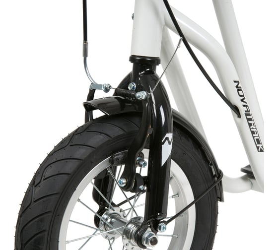 Внедорожный самокат NOVATRACK STAMP N1, белый 12STAMPN1.WT20