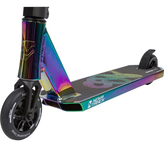 Трюковый самокат NOVATRACK 110 PRO PL 110A.REPLAY.2NCBK20