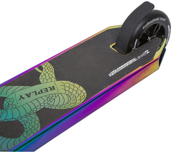 Трюковый самокат NOVATRACK 110 PRO PL 110A.REPLAY.2NCBK20