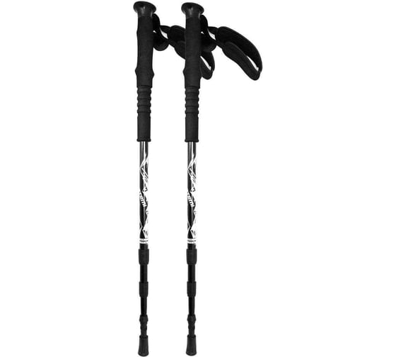 Треккинговые телескопические палки ATEMI antishok, р. 65-135 см, ATP-06 black 00-00000666 1