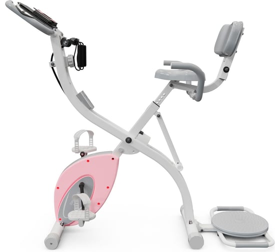 Велотренажер DFC X-Bike DavCreator Max PRO, бело-розовый DV995019C02