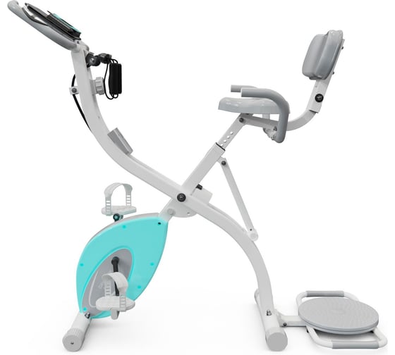 Велотренажер DFC X-Bike DavCreator Max PRO, бело-голубой DV995019C03