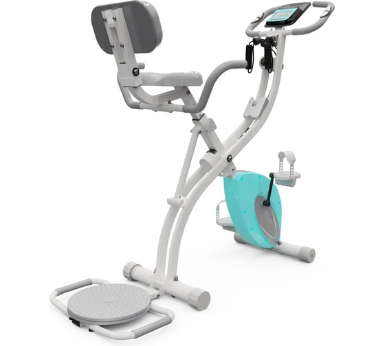 Велотренажер DFC X-Bike DavCreator Max PRO, бело-голубой DV995019C03