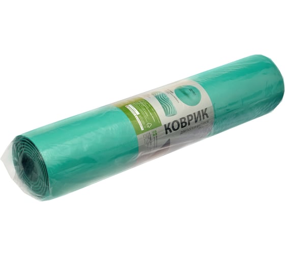 Коврик для йоги и фитнеса BRADEX 183x61x0.6 см, TPE, мятный SF 1037