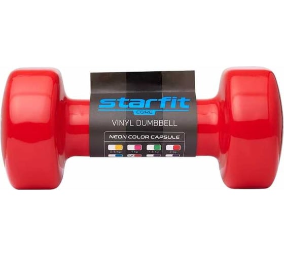 Гантель виниловая Starfit DB-101 3 кг, красный ЦБ-00001450