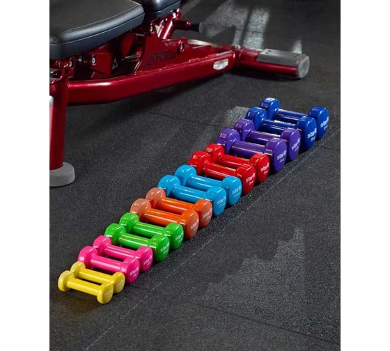 Гантель виниловая Starfit DB-101 3 кг, красный ЦБ-00001450