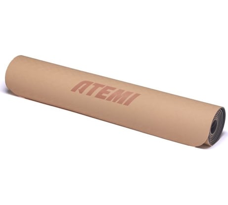 Коврик для йоги и фитнеса ATEMI OMP-AYM2B TPE 173x61x0.4 см, серый/розовый 00-00009702
