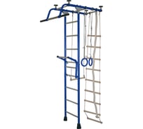 Детский спортивный комплекс Крепыш плюс Т с навесным турником, синий СГ000000843