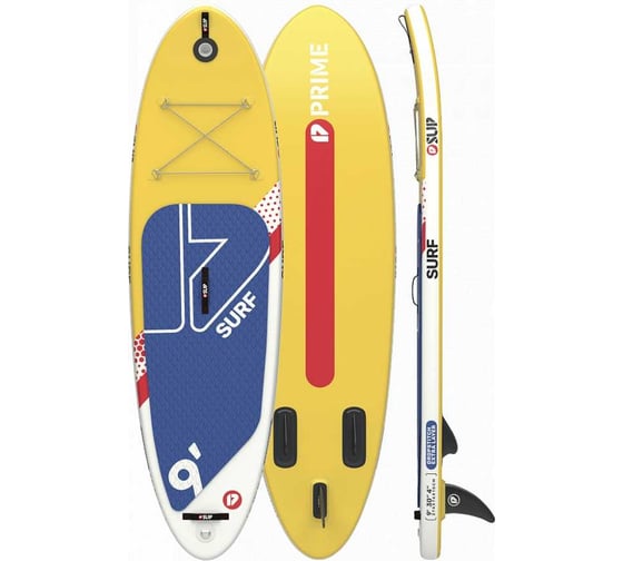 Сапборд PRIME CLASSIC SUP 10.5"x34"x6", желтый 4620131033126