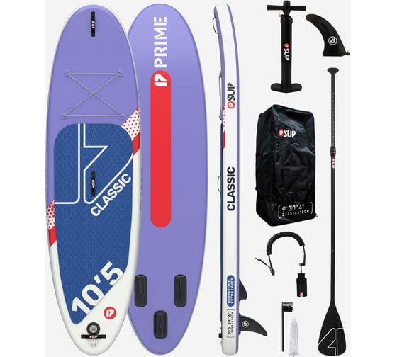 Сапборд PRIME CLASSIC SUP 10.5"x34"x6", фиолетовый 4620131032594